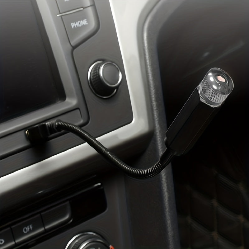 Night Light Projector for Car Roof Interior Adjustable USB-Powered Romantic Ceiling Bedroom