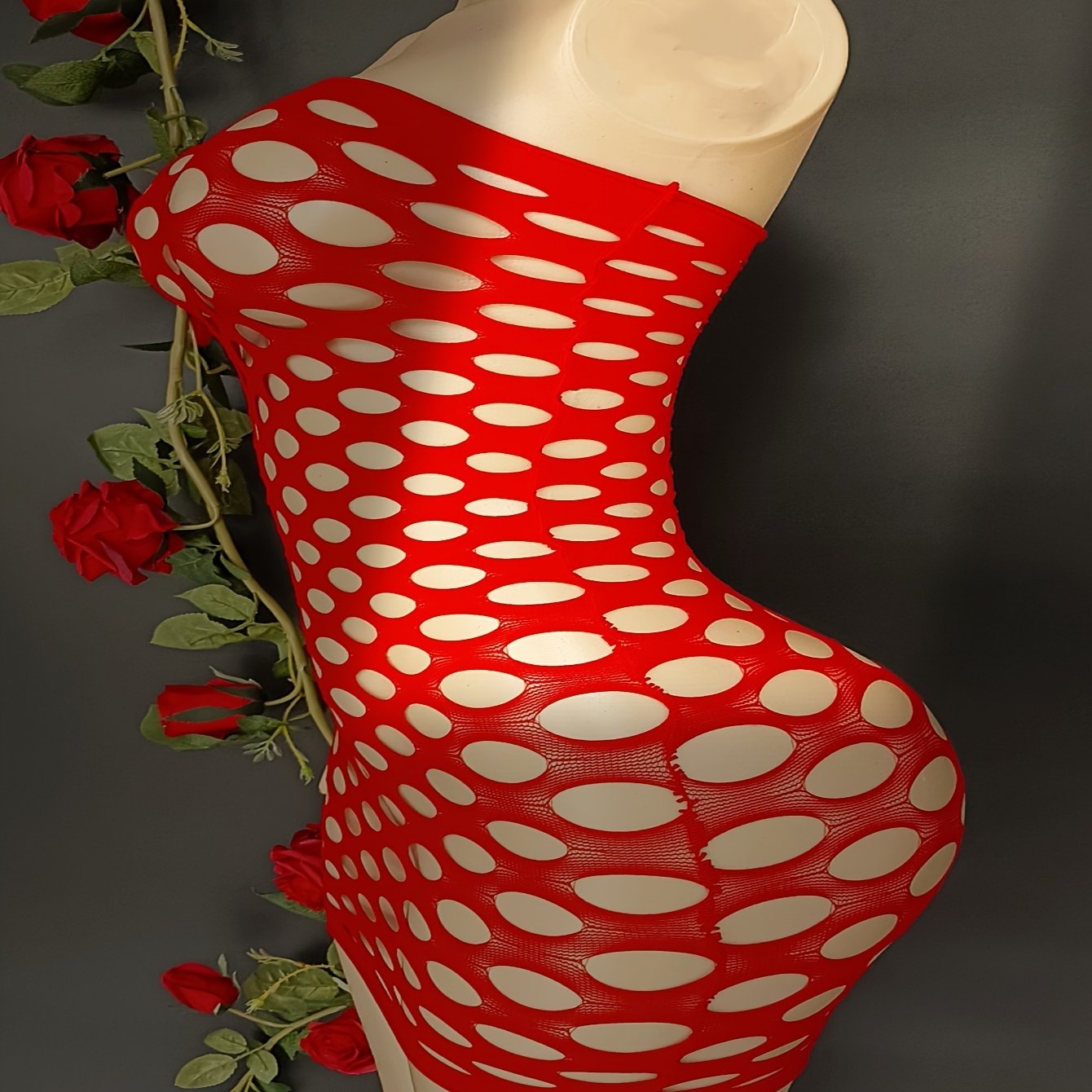 Women's Mesh Bodycon Dress with Cut-Outs Plus Size Lingerie