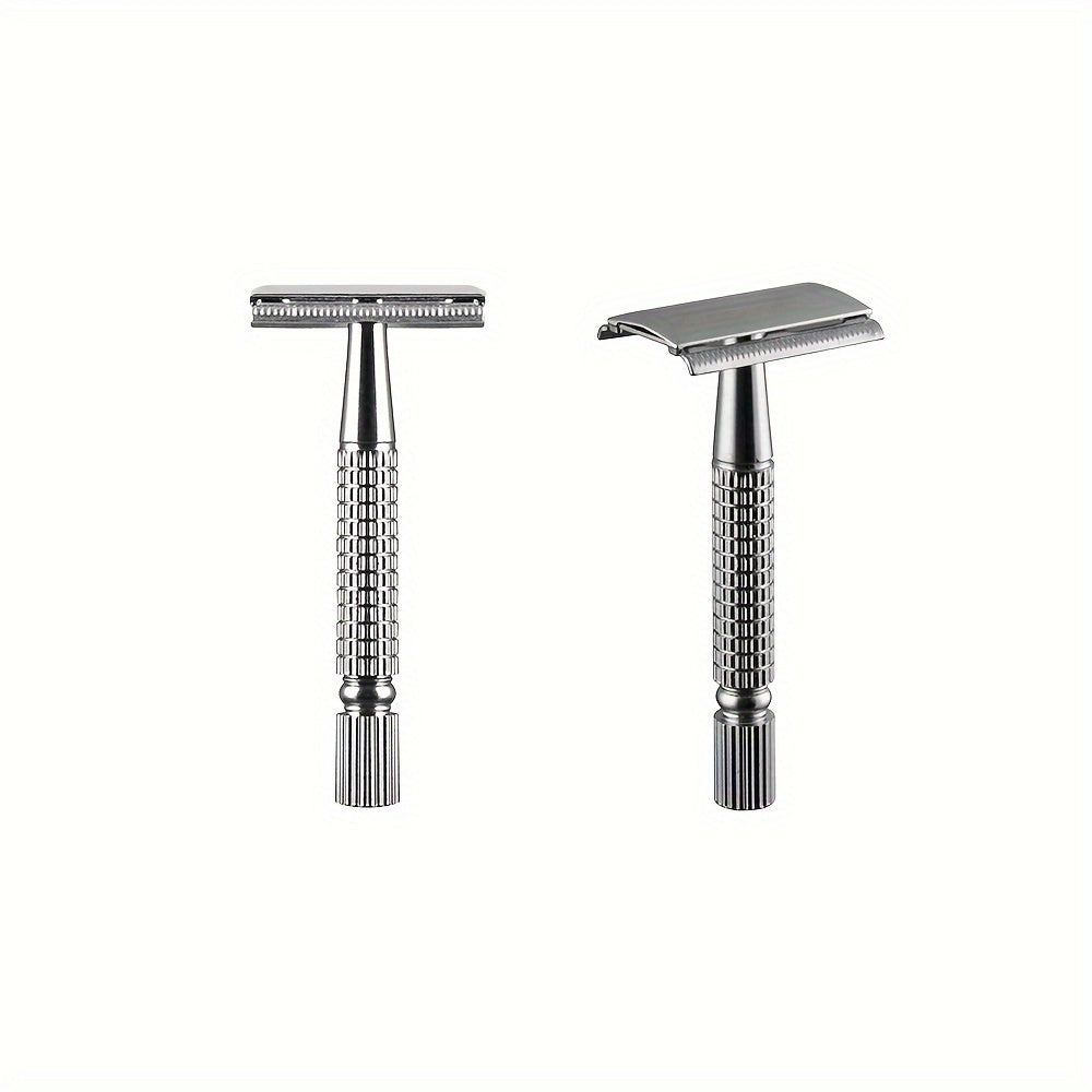 Men's Gold Double-Edged Safety Razors for Shaving Set