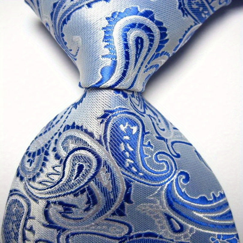 Men's Classic Neckties with Intricate Patterns for Formal and Gifting Occasions