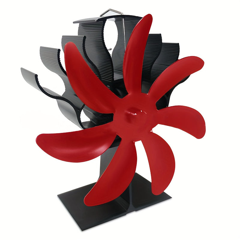 7-Blade Thermoelectric Fireplace Fan for Gas and Pellet Stoves, Heat Distribution