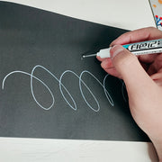 3/6Pcs White Long Head Marker Pen Construction Line Oil Pen 30mm Tip