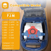 Set of 20 Polycarbonate Vacuum Bags for Canister Vacuums Compatible with AirClean 3D Efficiency Models