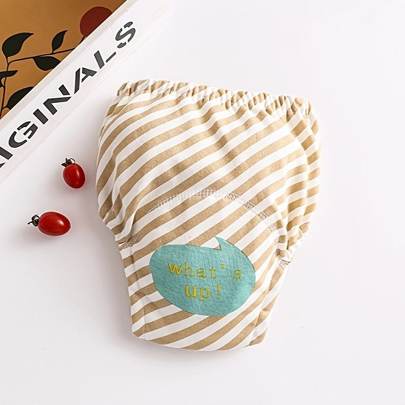 Kids Waterproof Reusable Training Pants with Groundhog Print and Absorbent Gauze