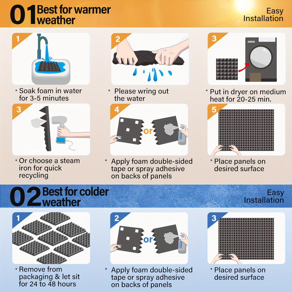 12-штукатурных панелей из акустической пены в пирамидальной форме для звукоизоляции, студии звукозаписи, дома, белые, черные, серые