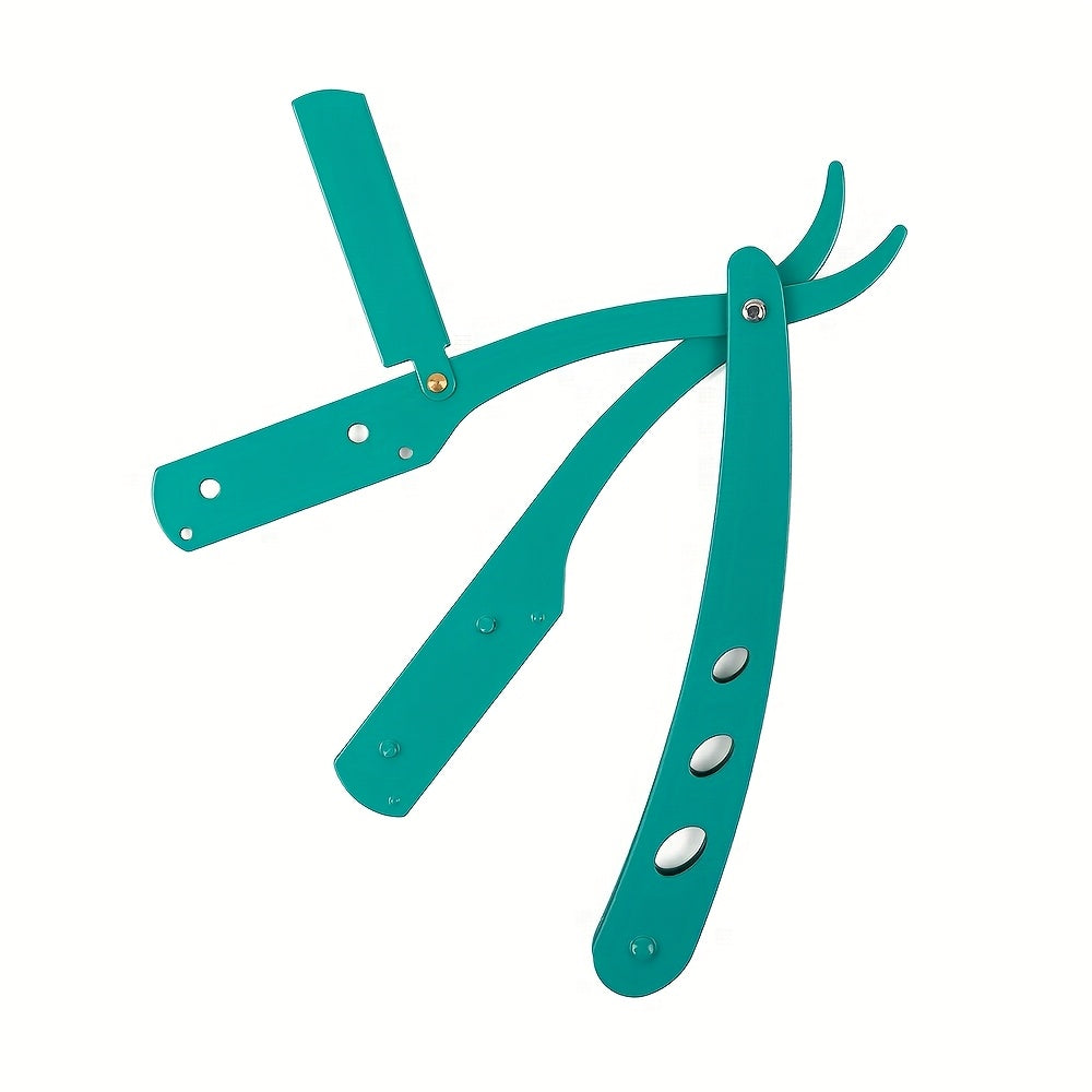 Держатель для straight razor складной металлический для барберского бритья, черный