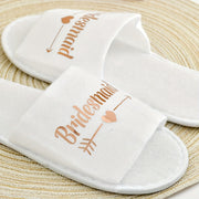 Women's Wedding Party Slippers, Comfortable Satin Flat Shoes for Brides and Guests