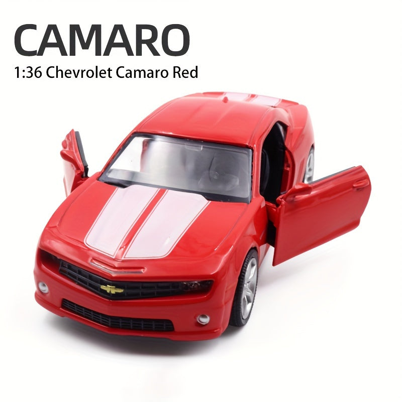 Kids Toy Metal Car 1:36 Scale Collectible for Boys Red Yellow Black