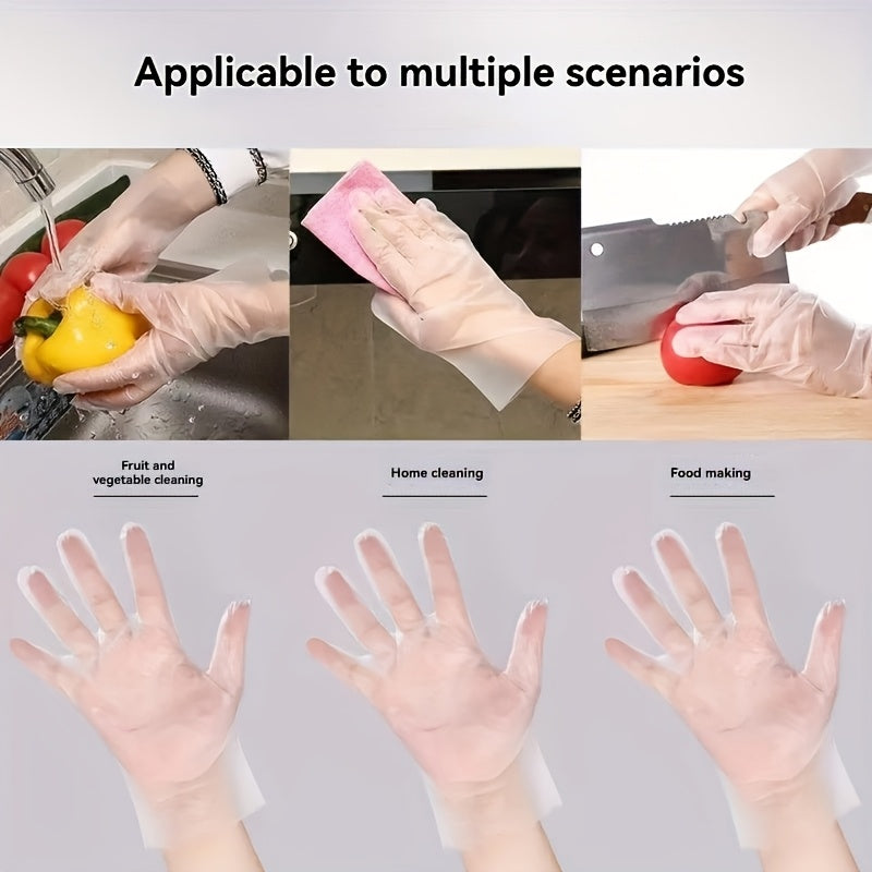 Disposable TPE Gloves Food Grade Waterproof Transparent for Catering Packs of 100 300 600