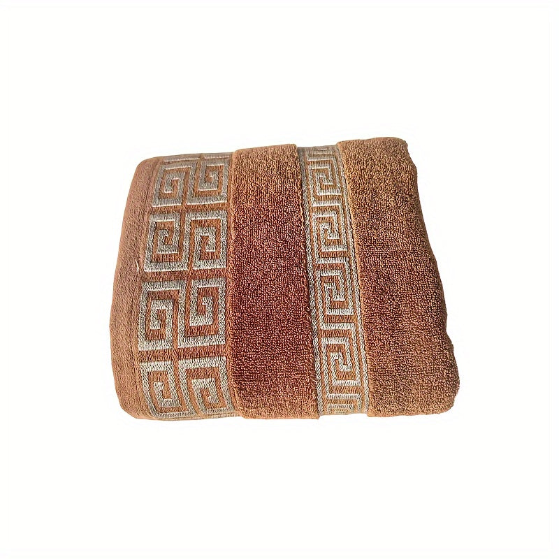 Juego de toallas de baño de algodón 2 estándar y 1 toalla de baño, suaves y absorbentes para uso en el baño