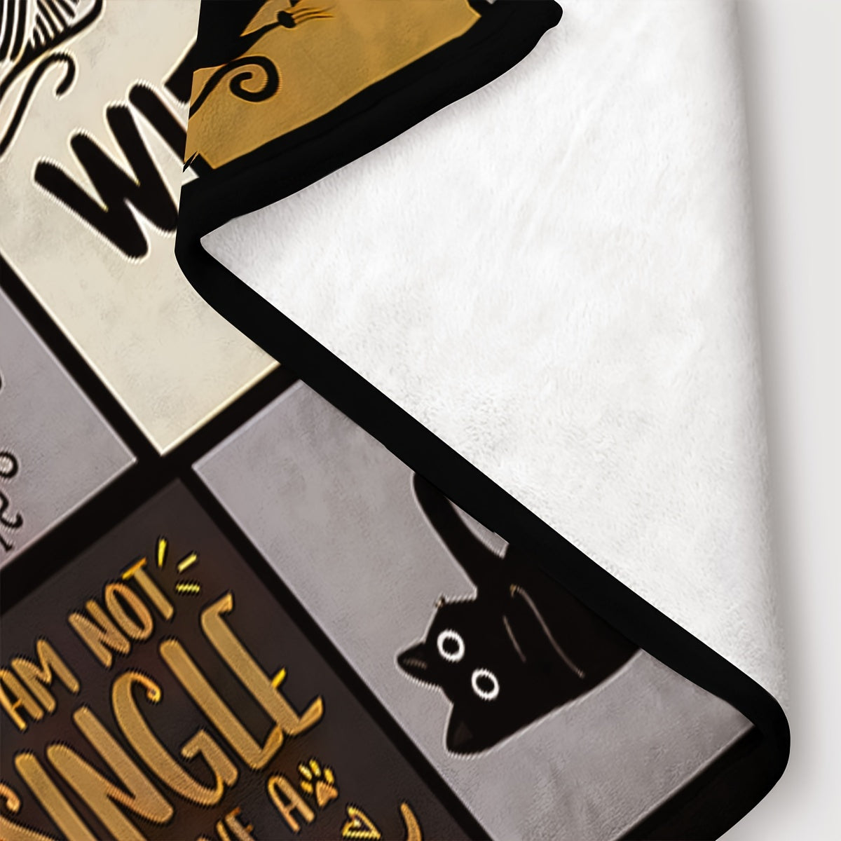 Cat Lovers Throw Blanket Flannel Cozy Digital Print Hypoallergenic All-Season Sofa Napping