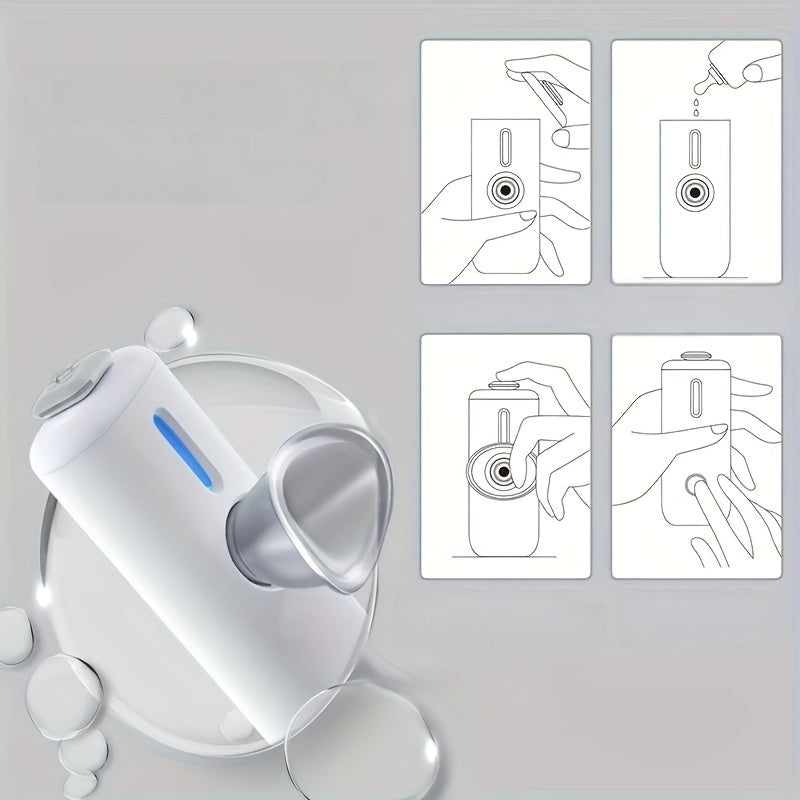 Portable Nano Facial Mist Sprayer for Skin Hydration and Eye Fatigue Relief