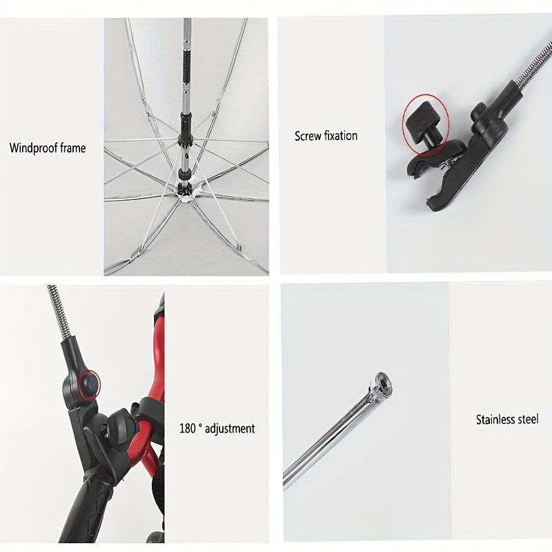 Summer Stroller Sunshade Umbrella with Sunscreen and UV Protection for Outdoor Use