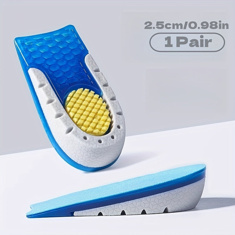 Unisex TPE Height-Increasing Insoles Silicone Half-Pads Comfortable Lightweight