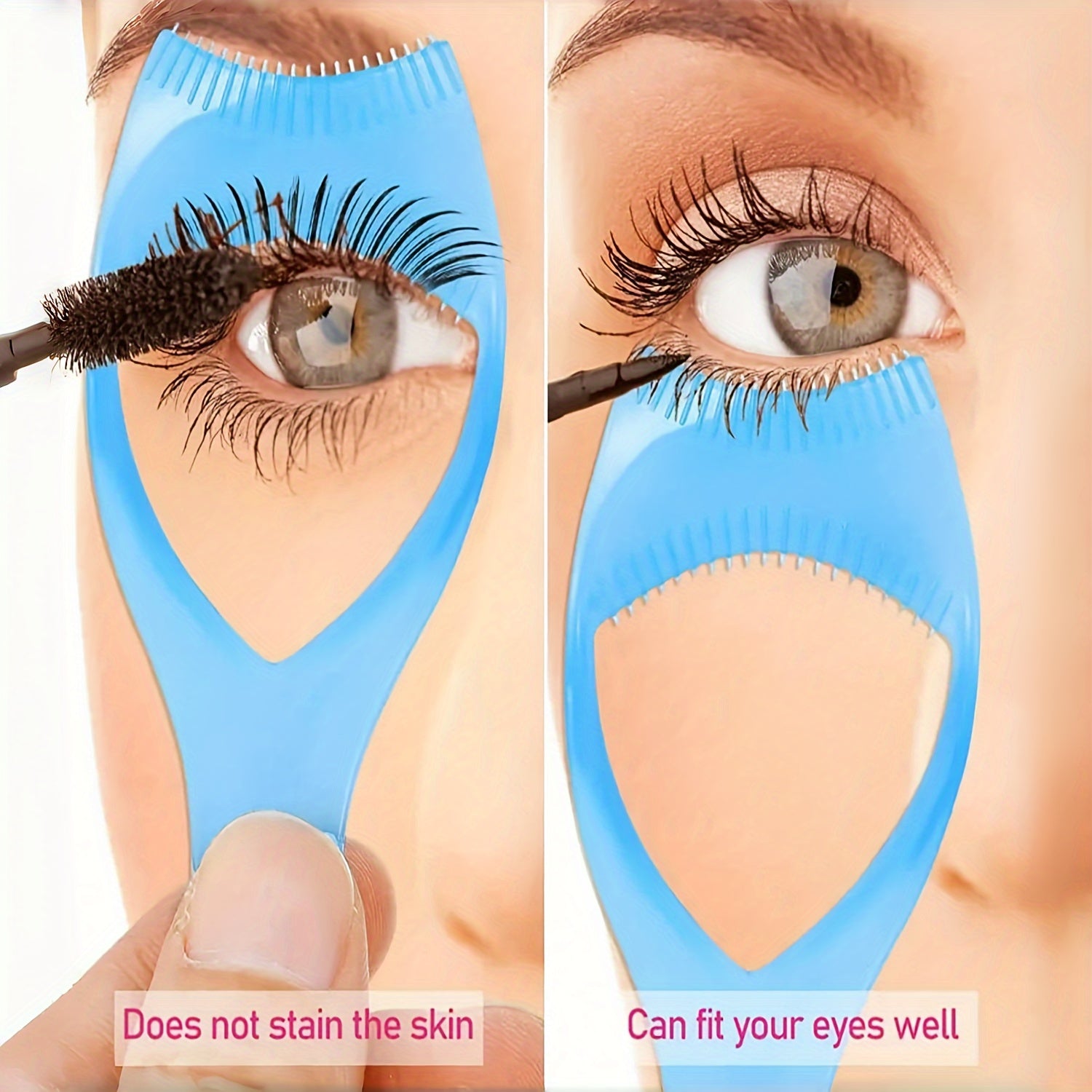 Women's 3-in-1 Plastic Eyelash and Eyeshadow Making Tool with Brush