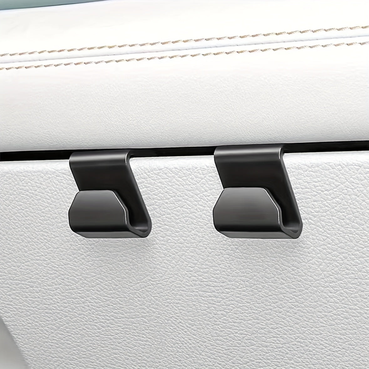 Gancho de almacenamiento para guantera del copiloto del coche, organizador interior, negro