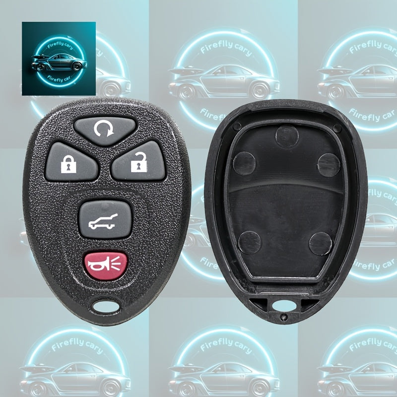 Durable ABS Car Key Fob Shell with Blue Lightning Bolt Design for Vehicle