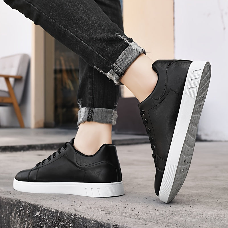 Erkaklar uchun mustahkam rangli klassik pastki skate poyabzallari, ochiq havoda yurish va yugurish uchun mos.