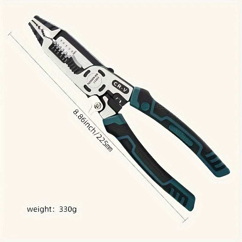 Multifunctional Cable Pliers Steel Wire Stripping Crimping Tool