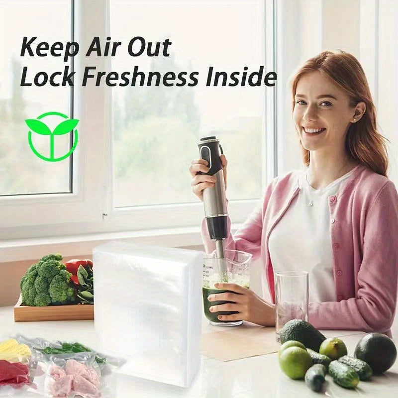 6-Roll Vacuum Sealer Bags Food Storage Meal Prep Preserving Freshness 27.99x300cm