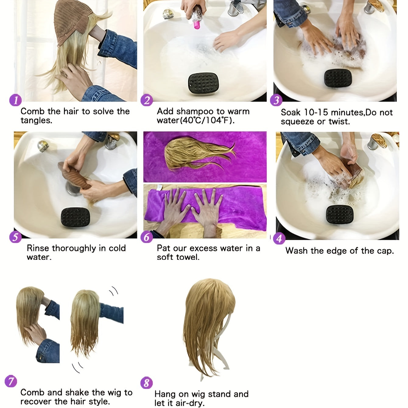 Men's Short Curly Wig with Natural Oblique Bangs for Cosplay and Daily Wear