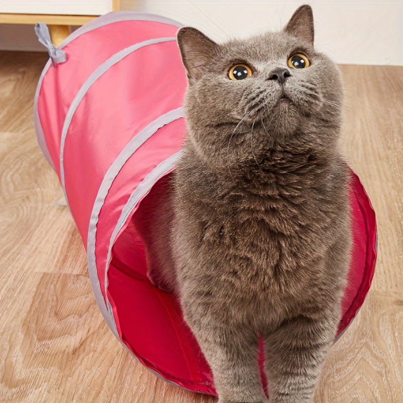 Pet Cat and Dog Tunnel Collapsible Foldable Interactive Toy for Training and Play