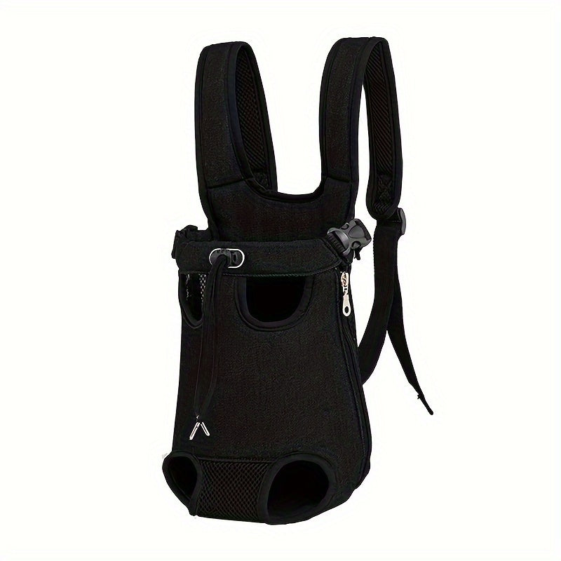Adjustable Breathable Pet Backpack for Dogs and Cats with Safety Buckle