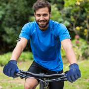 Uniseks Ultra-ozin PU bilan qoplangan tashqi qo‘lqoplar, qora, yengil to‘qilgan