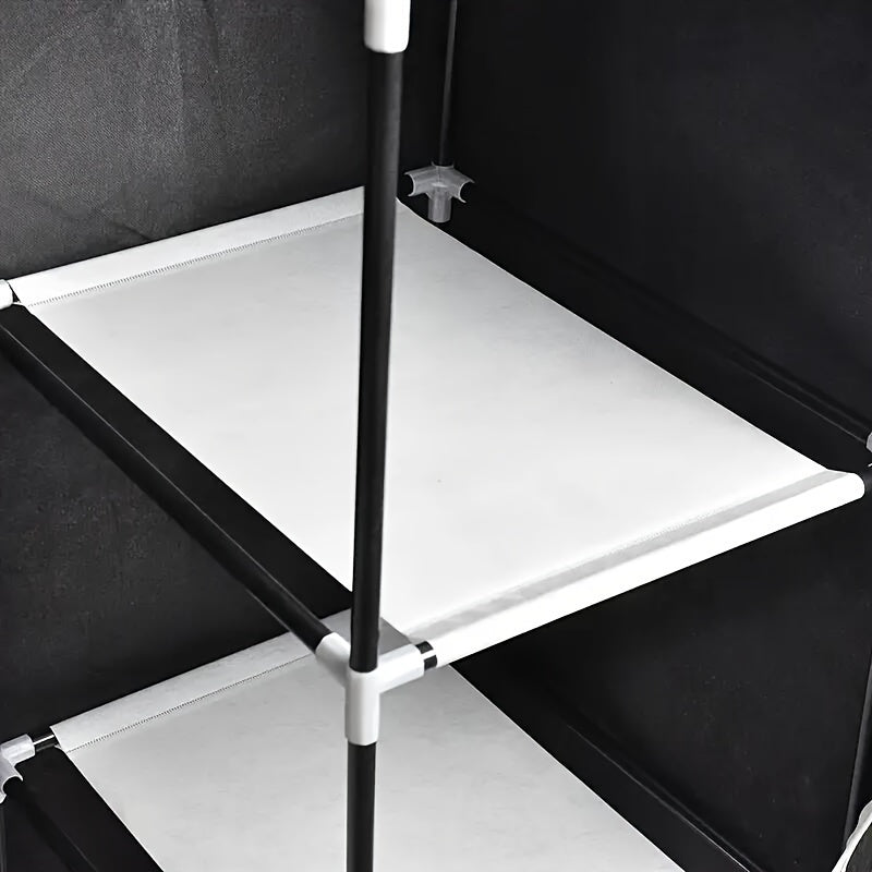 Portable Wardrobe Organizer with Durable Non-Woven Fabric, Sturdy and Easy to Assemble