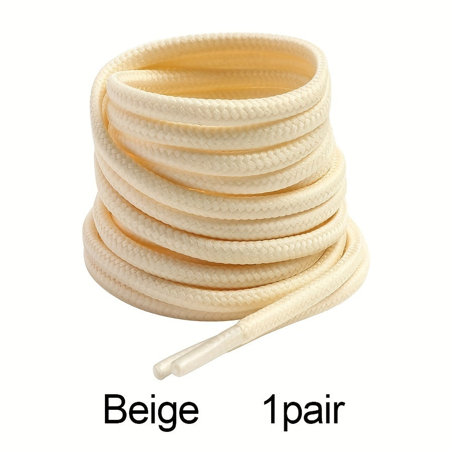 Unisex Thick Braided Polyester Shoelaces for Sneakers and Boots