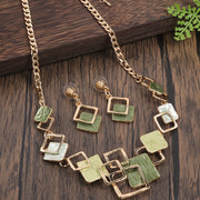 Luxury Bohemian Jewelry Set for Ladies Party Necklace and Earrings