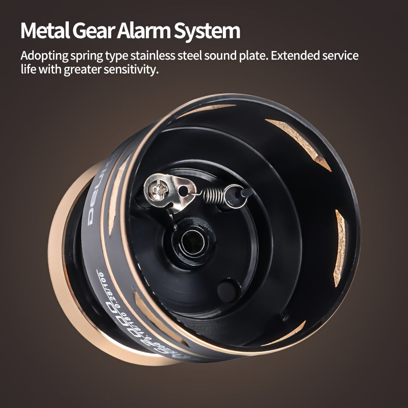 Ambidextrous Spinning Fishing Reel Black Aluminum Alloy 5.2:1 Gear Ratio Saltwater Freshwater