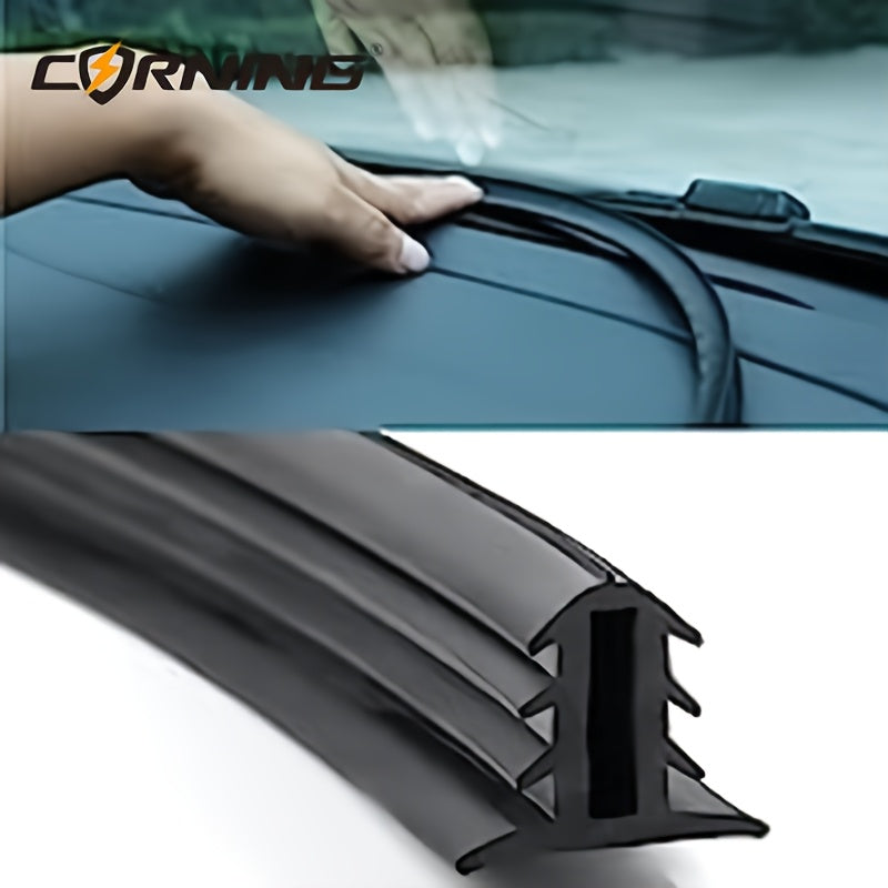 Black Rubber Seal Strip for Cars Trucks Boats RVs Soundproofing Windshield Gap
