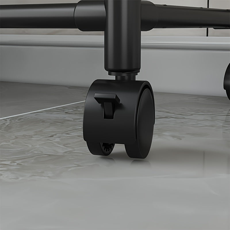 Estante de almacenamiento para cocina con ruedas, 6 niveles, de metal, organizador ahorrador de espacio