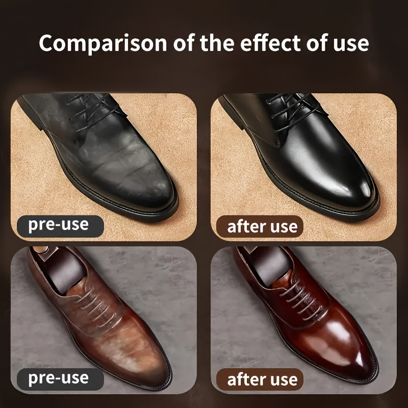 Universal Shoe Polish Care Set With Beeswax Oil For Faux Leather
