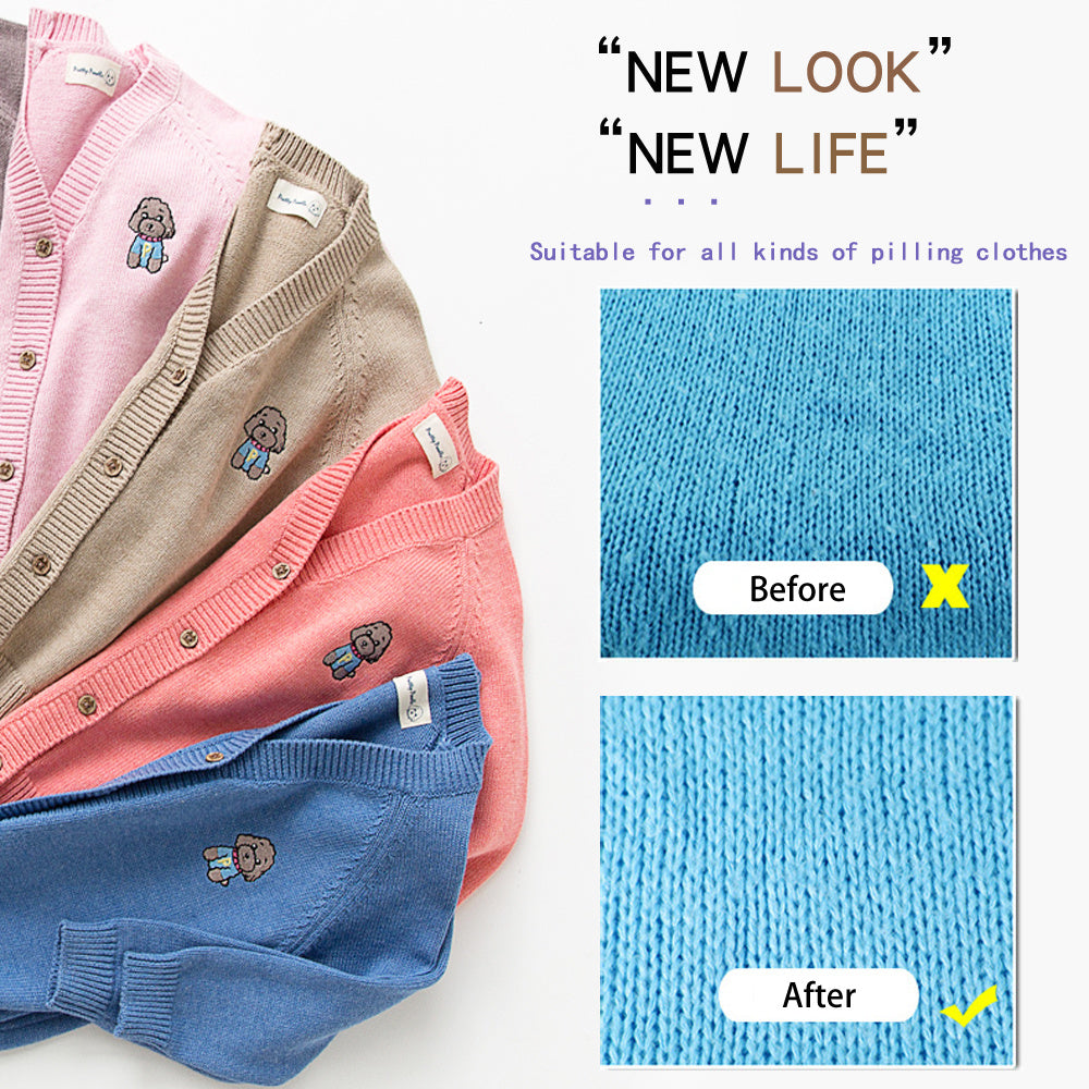 USB-Powered Fabric Shaver with 4 Blades for Clothes Bedding Furniture Carpet Sofa