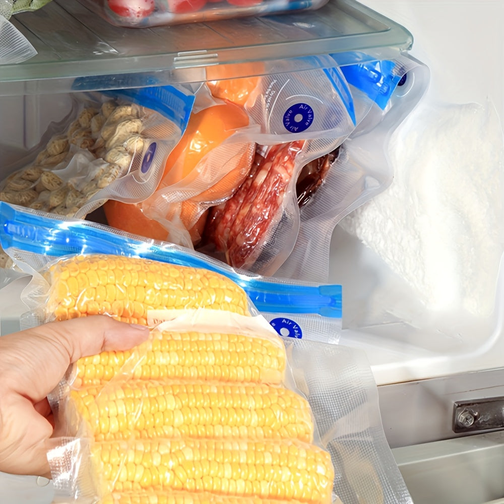 42pcs Reusable Vacuum Food Storage Bags with Airtight Seal and Silicone Strips