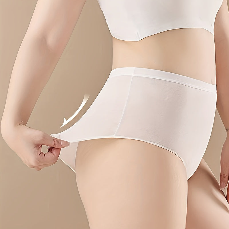 Ayollar uchun yuqori belli, bir martalik, nafas oladigan, toʻliq rangli, portativ ichki kiyim