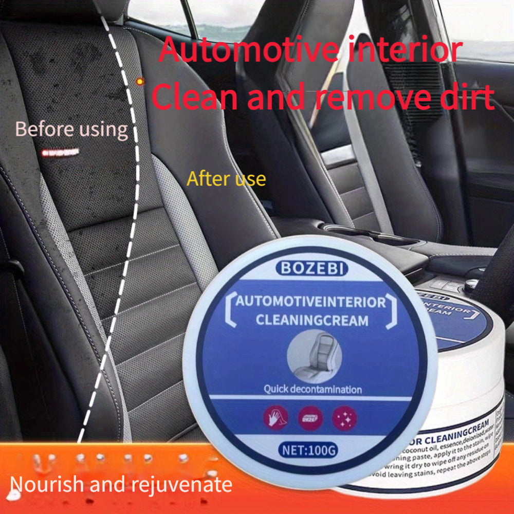 Крем для очистки салона автомобиля, уход за кожаными сиденьями, увлажняющее масло