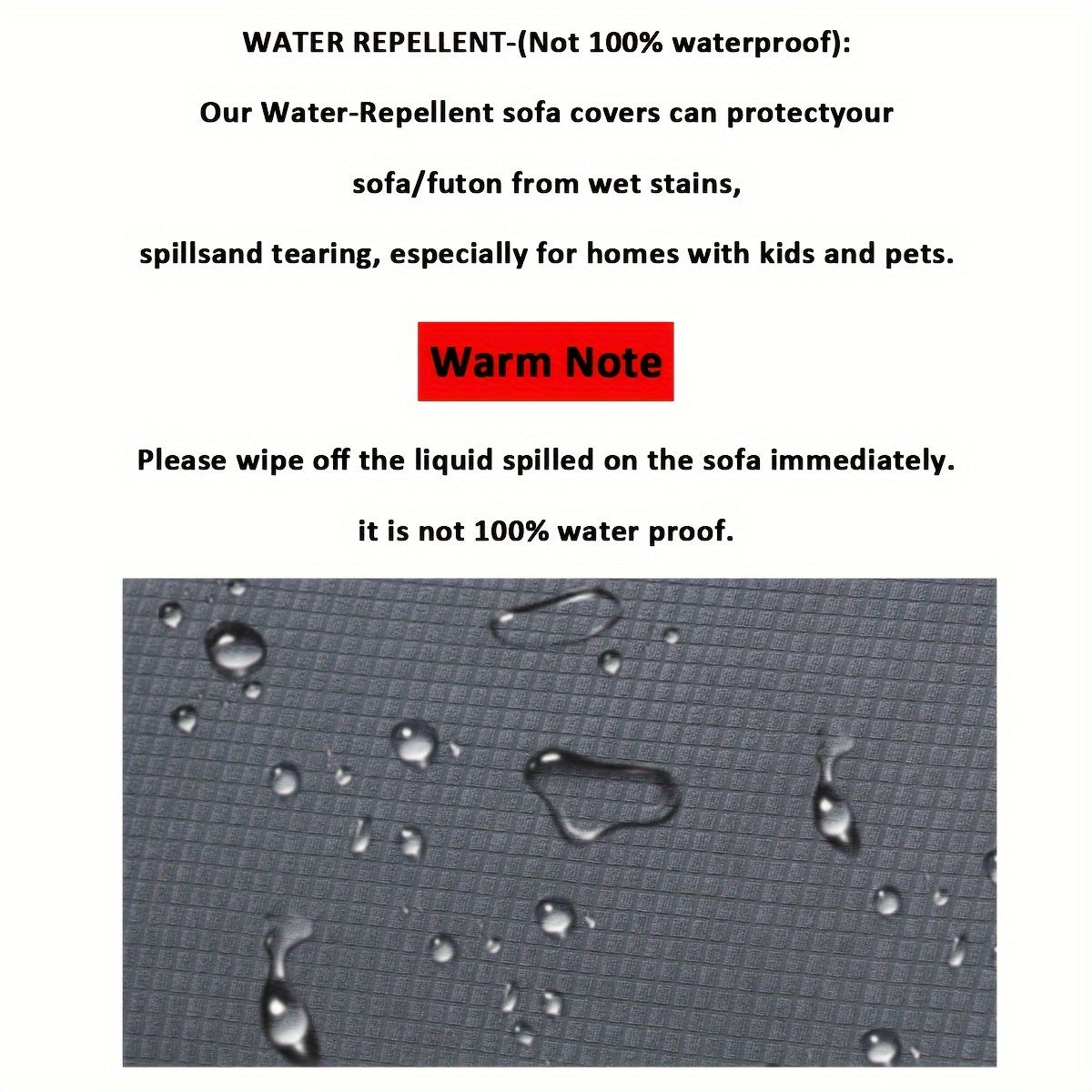 Water-Resistant Sofa Cover with Elasticity Non-Slip Easy Care Furniture Protector