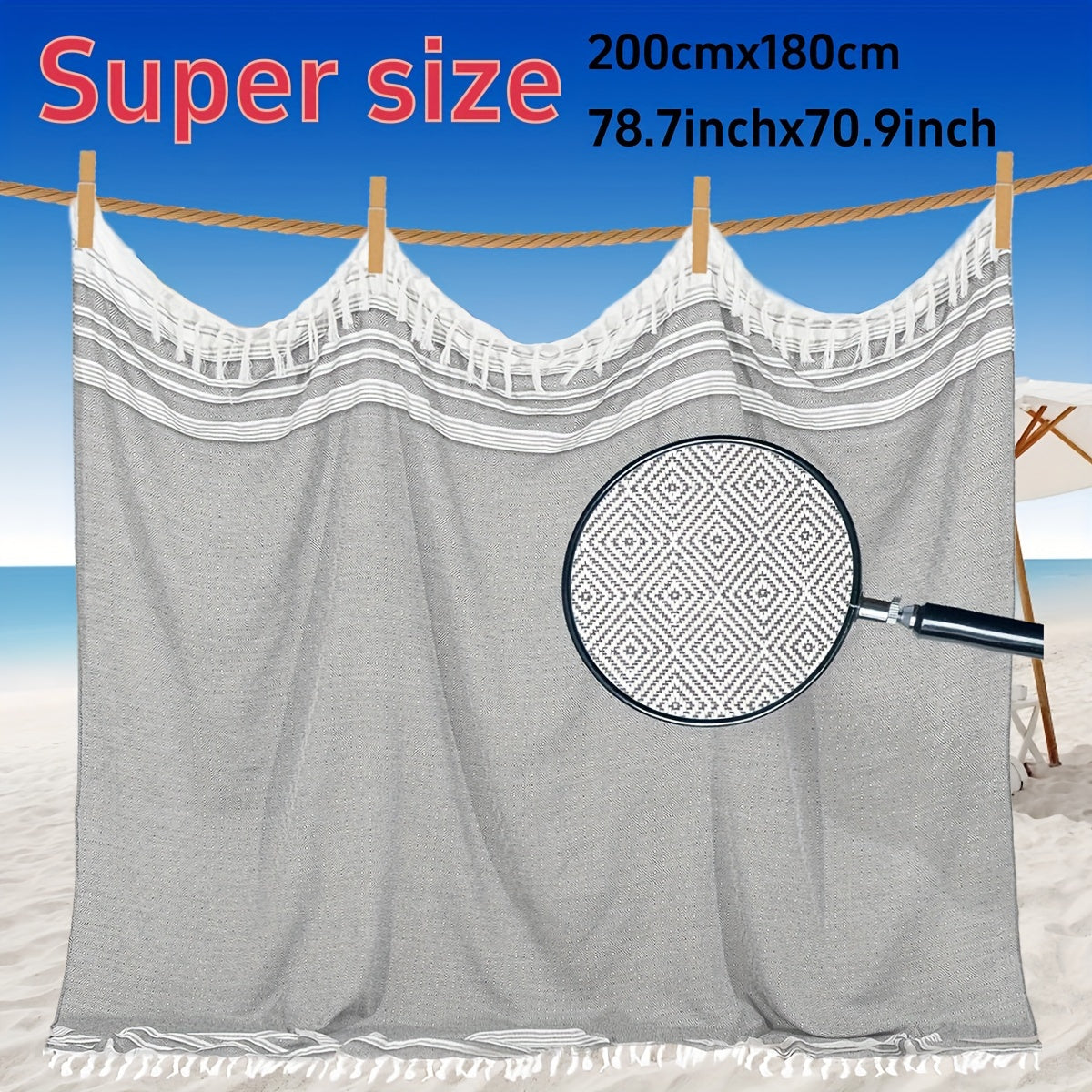 XL турецкое пляжное полотенце, быстро сохнущее, мягкое, свободное от песка бохо-одеяло. Идеально подходит как для мужчин, так и для женщин, отличный подарок.