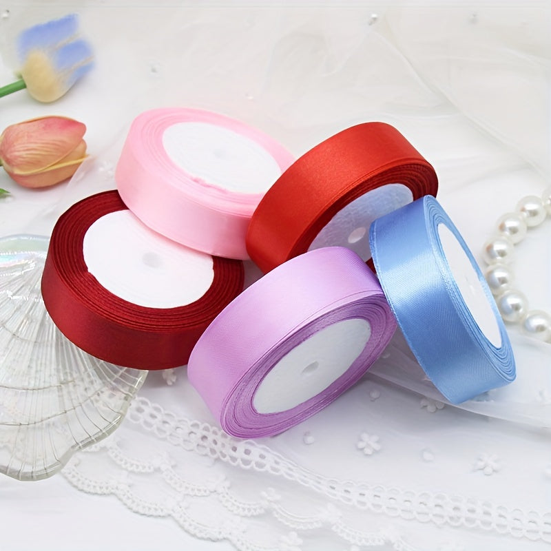 Satin Ribbon 2.5cm Wide 25 Yards Long for Gift Wrapping Wedding Decoration