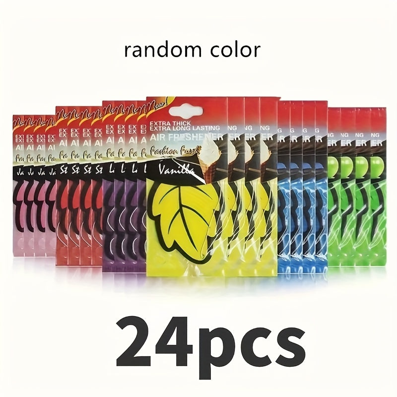 Avtomobil ichki qismi barg shaklidagi havo tozalash uchun tabiiy aroma vanil to'plami