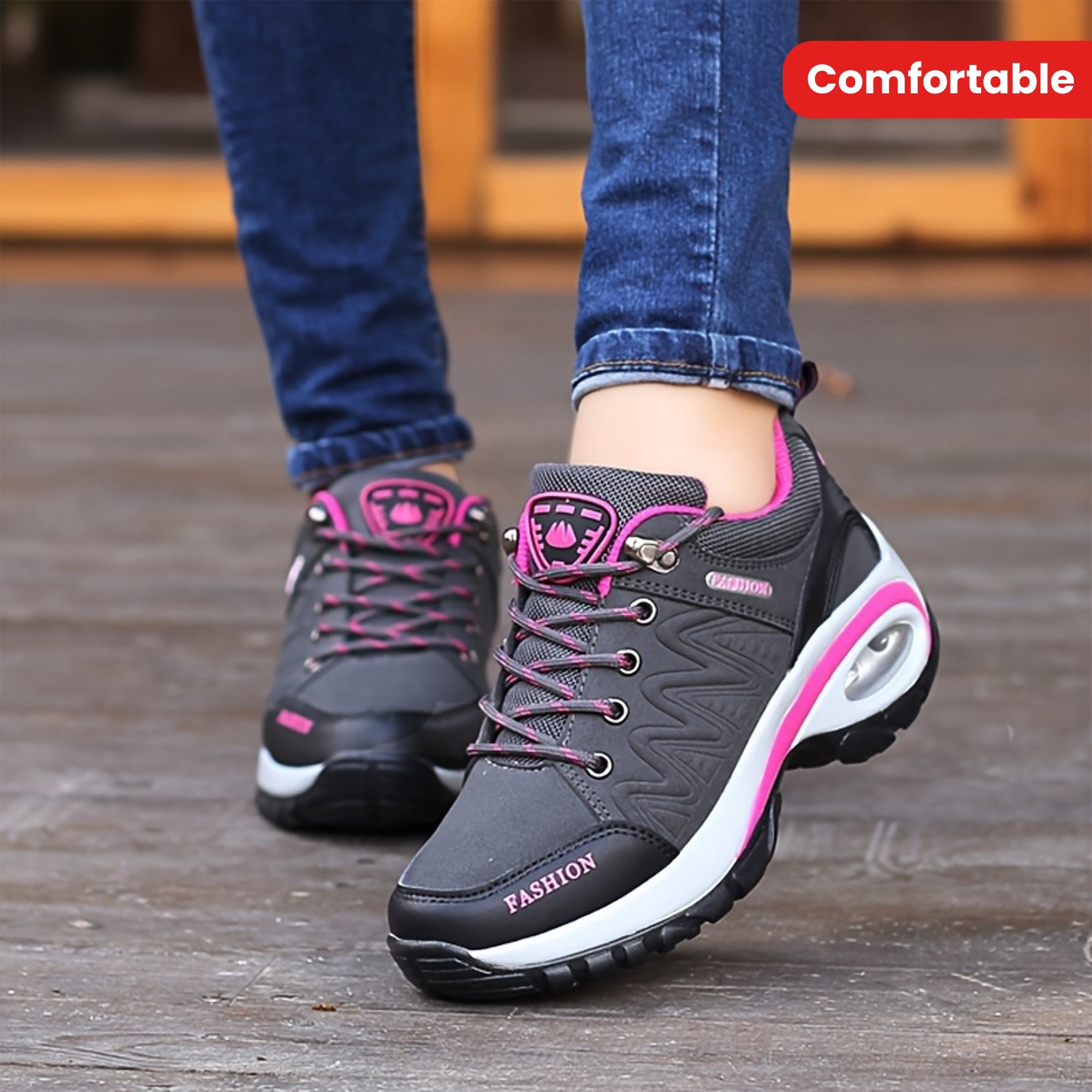 Women's Casual Mesh Sneakers for Running and Travel with Air Cushion