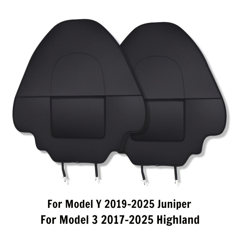 Universal Faux Leather Seat Back Protector for Tesla Model 3 and Y Scratch-Resistant Cover