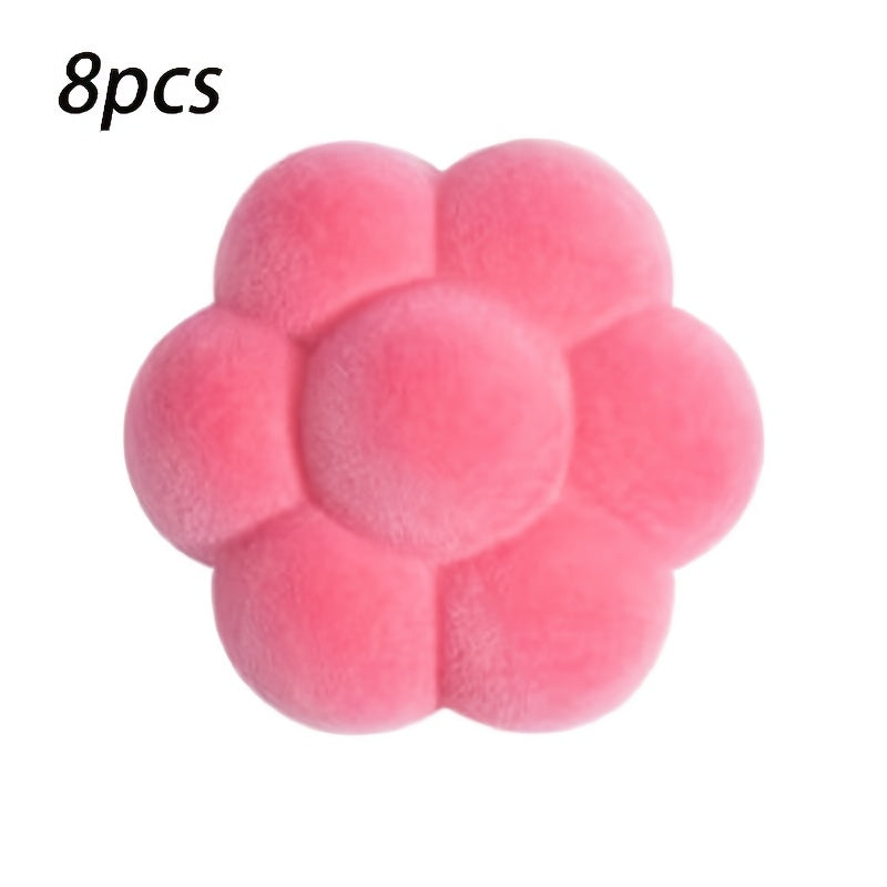 Set of 8 Pink Nylon Velvet Bedspread Corner Holders Quilt Fasteners for Bedding and Sofa Covers