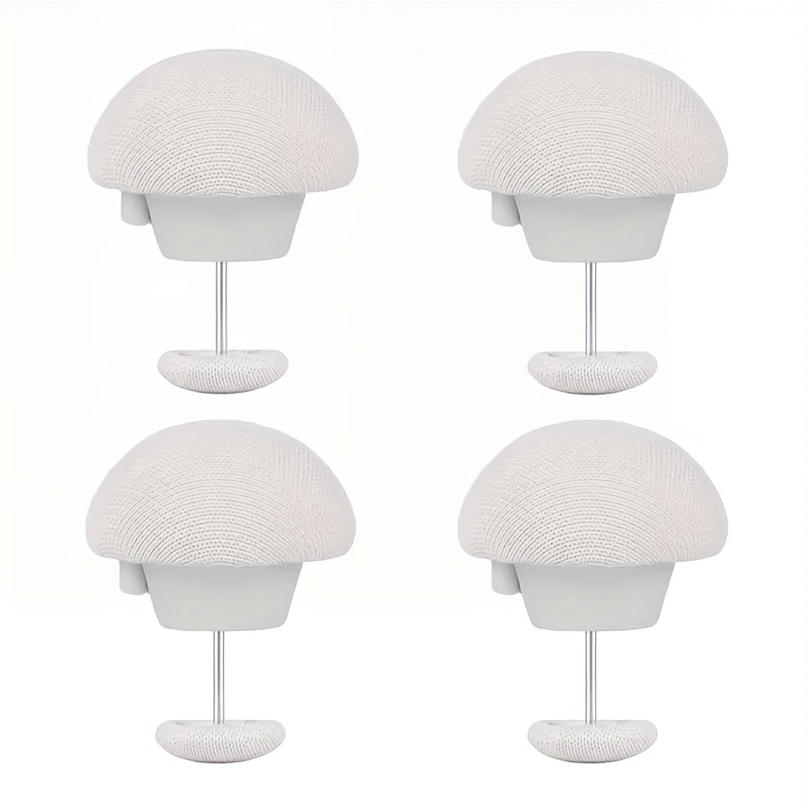 4-Pack Mushroom Shaped Duvet Clips with Easy Unlock System and Invisible Design