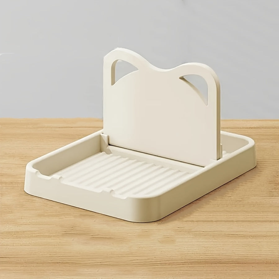 Estante de almacenamiento de plástico para cocina, de uso múltiple, para montar en la pared o en la encimera, soporte para cucharas y cucharones