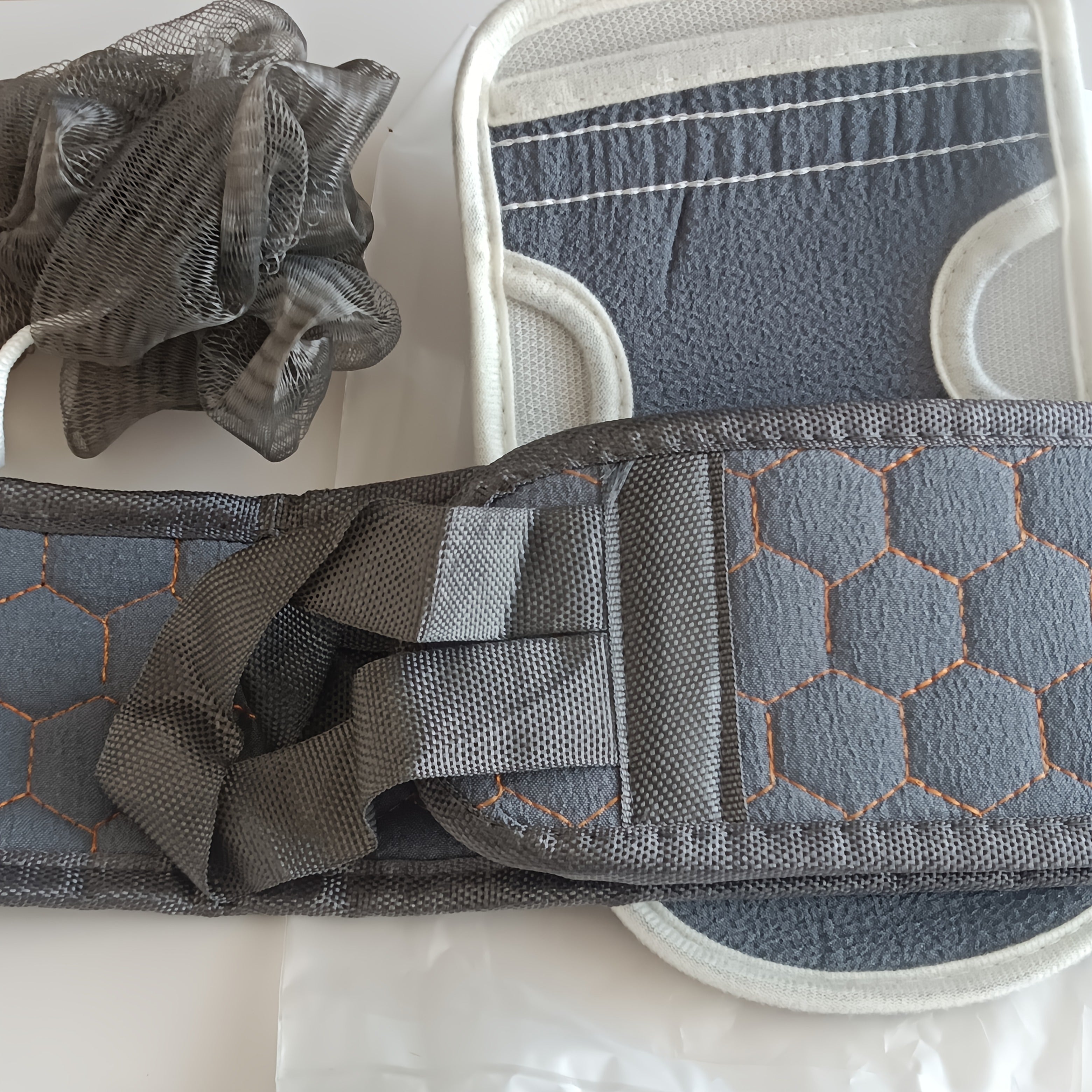 Conjunto de exfoliantes corporales con toalla exfoliante, esponja de lufa y guante de baño para ducha y spa