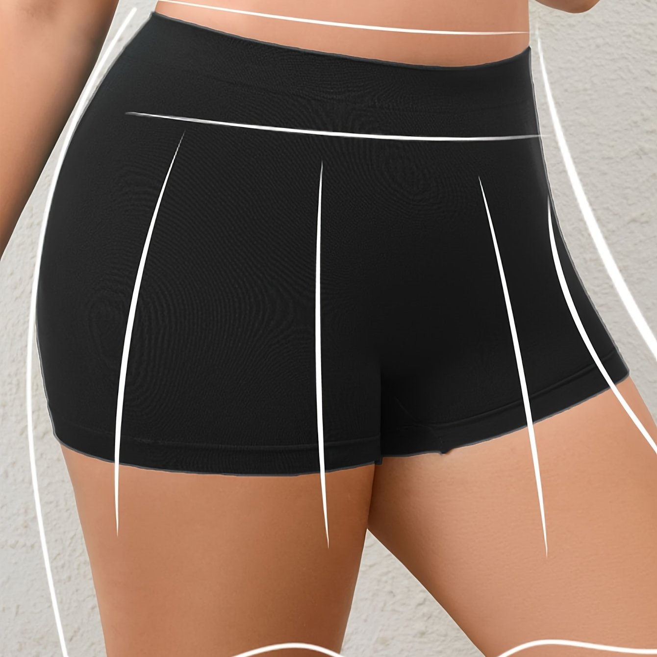 Plus o'lchamli yuqori elastikli boxer brieflar erkaklar uchun nafas oladigan, barcha mavsumlarga mos, qora